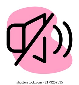 Do not disturb mode with mute logotype