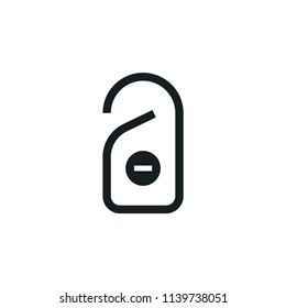 Do Not Disturb Modern Simple Outline Vector Icon