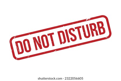 Do Not Disturb Rubber Stamp Seal Vector