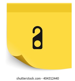 Do not disturb sign.