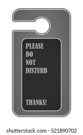 Do not disturb sign.
