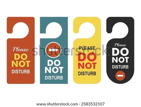 Do Not Disturb Sign Door Hanger Signs for Hotel Room Door With Different Colors