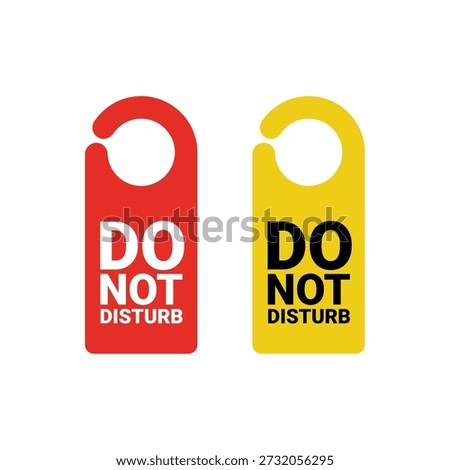 Do not disturb sign for door