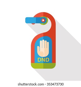 Do not disturb sign flat icon
