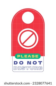 Do Not Disturb Sign. Hotel Door Warning Messages. Please do not disturb hotel design. hotel hanger signs. vector illustration.