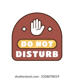 Do Not Disturb Sign. Hotel Door Warning Messages. Please do not disturb hotel design. hotel hanger signs. vector illustration.