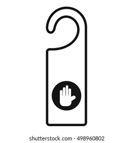 Do not disturb sign icon. Simple illustration of do not disturb sign vector icon for web