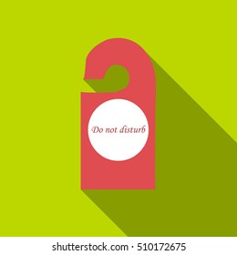 Do not disturb sign icon. Flat illustration of do not disturb sign vector icon for web