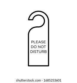 Do Not Disturb sign isolated template