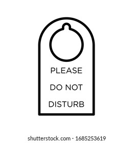 Do Not Disturb sign isolated template