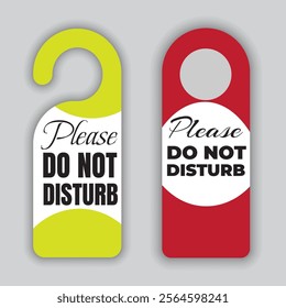 
Do Not Disturb Sign labels Door hanger mockup