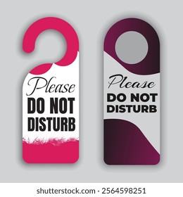 
Do Not Disturb Sign labels Door hanger mockup