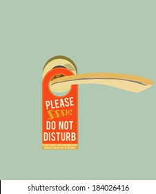 Do Not Disturb Sign On The Door