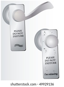 Do Not Disturb sign on door