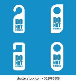 Do Not Disturb Sign Set . Vector illustration