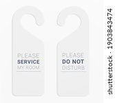Do not disturb sign template. Door handle hanger.