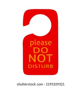 do not disturb sign with trendy design