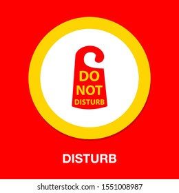 do not disturb sign - vector hotel room sign. room signboard - hotel icon