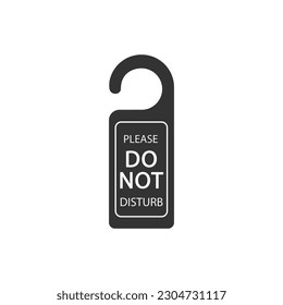Do not disturb sign, vector icon