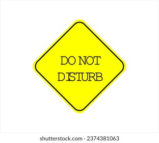 Do Not Disturb Sign Vector