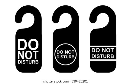 Do Not Disturb Sign. Vector illustration