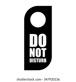 Do Not Disturb Sign. Vector illustration