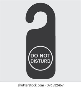 Do not disturb sign. vector illustration