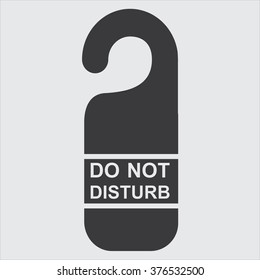 Do not disturb sign. vector illustration