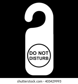 Do Not Disturb Sign Vector Illustration Stock Vector (Royalty Free ...