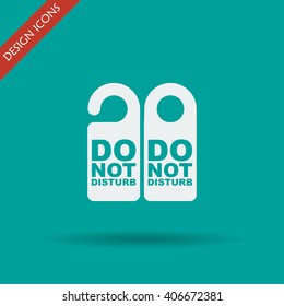 Do Not Disturb Sign. Vector illustration. Flat design style eps 10