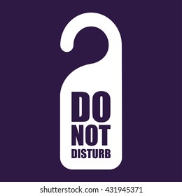 Do Not Disturb Sign. Vector illustration