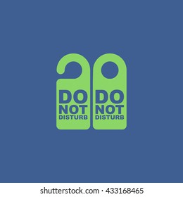 Do Not Disturb Sign. Vector illustration. Flat design style eps 10