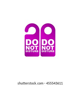 Do Not Disturb Sign. Vector illustration. Flat design style eps 10