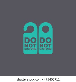 Do Not Disturb Sign. Vector illustration. Flat design style eps 10