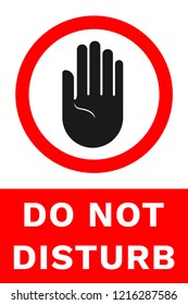 Do Not Touch Sign Stop Hand Stock Vector (Royalty Free) 1466728670 ...