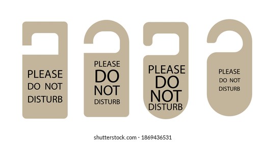 Do not disturb signs. Business vector illustration. Card for paper design. Icon with do not disturb signs. Stock image