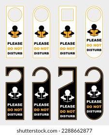 do not disturb in studying door hanger handle knob tags hotel room sign labels card prohibition 