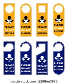 do not disturb in studying door hanger handle knob tags labels card hotel room signage prohibition