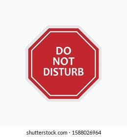 Do Not Disturb Symbol. Keep Silent Logo  for Design, Presentation, Website or Apps Elements - Vector.