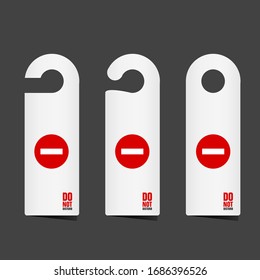 no perturbar la etiqueta en la ilustración vectorial de color blanco