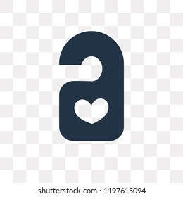 Do not disturb vector icon isolated on transparent background, Do not disturb transparency concept can be used web and mobile