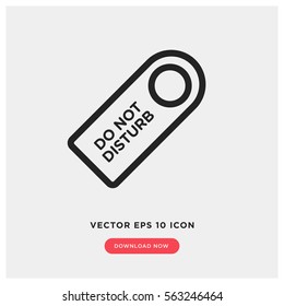 Do not disturb vector icon