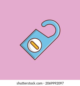 do not disturb Vector illustration on a transparent background. Premium quality symbols. Vector Line Flat color  icon for concept and graphic design.