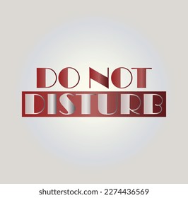 Do not Disturb vector illustration