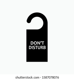 Do Not Disturb Icon Do Not Stock Vector (Royalty Free) 1204077040