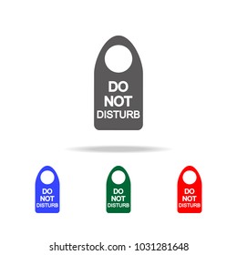 Do not disturb vector sign icon. Elements in multi colored icons for mobile concept and web apps. Icons for website design and development, app development on white background