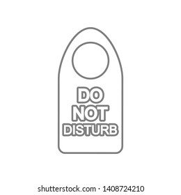 Do Not Disturb Doorknob Hanger Isolated Stock Vector (Royalty Free ...