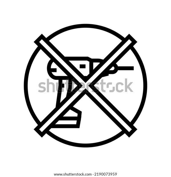 Do Not Drill Assembly Furniture Line Stock Vector (Royalty Free ...