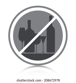  Do not drink alcohol icon shows a white backdrop.