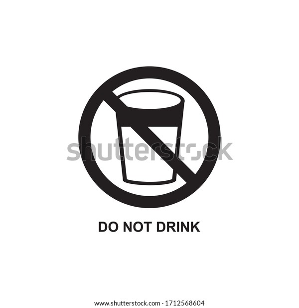 DO NOT DRINK ICON , BAN\
DRINK ICON